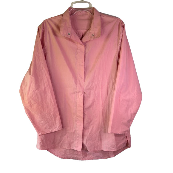 P Taylor Tunic Shirt,Long Sleeve,Peach, Women's Size S, Snap Buttons - Picture 1 of 10